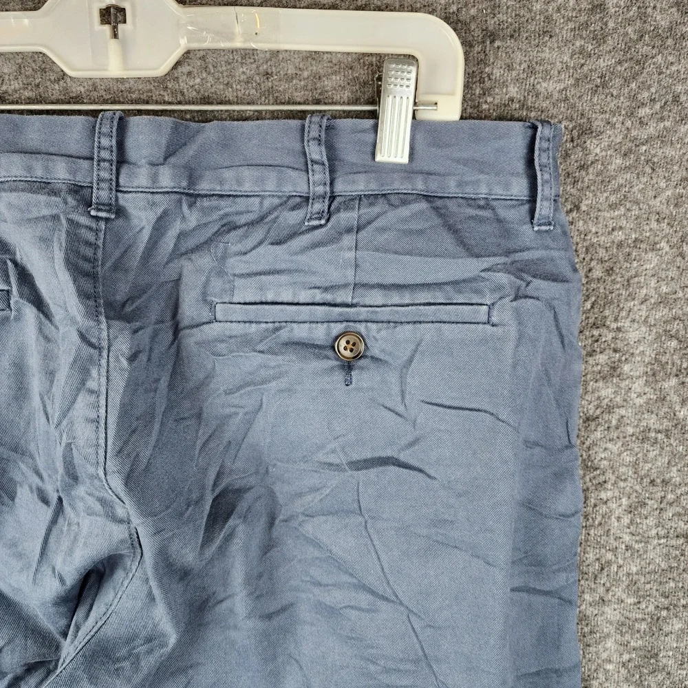 J Crew Chino Pants Mens 34x34 Blue Gray Straight Leg Cotton Twill Casual Work